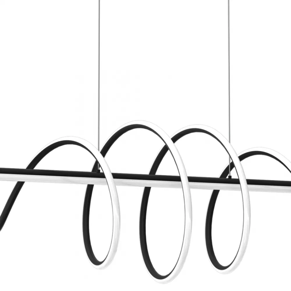 Lampa Wisząca TWIST Czarny 90W LED * Eko-light Best