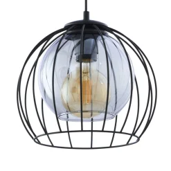 Lampa Wisząca UNIVERSO Czarny Szklane Klosze 3xE27 * TK Lighting Outlet
