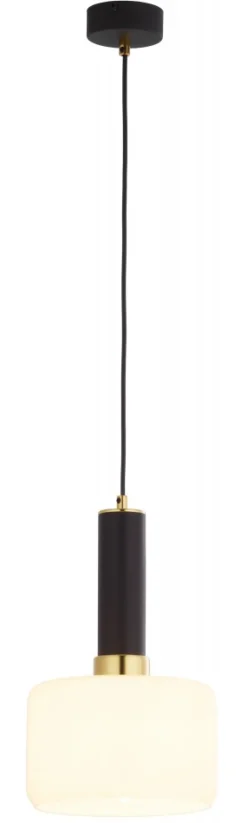 Lampa Wisząca VANES Złoty Bursztynowy Szklany Klosz 1xE27 20 cm * Jupiter Clearance