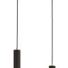 Lampa Wisząca VANES Złoty Dymiony Szklane Klosze 2xE27 * Jupiter Outlet