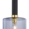 Lampa Wisząca VANES Złoty Dymiony Szklany Klosz 1xE27 20 cm * Jupiter Sale