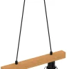 Lampa Wisząca VASTRA Czarny Brązowy 2xE27