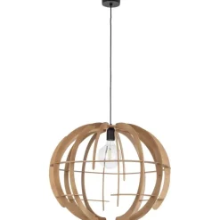 Lampa wisząca VENUS WOOD L 1xE27 * TK Lighting