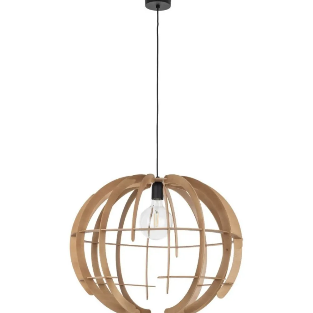 Lampa wisząca VENUS WOOD L 1xE27 * TK Lighting