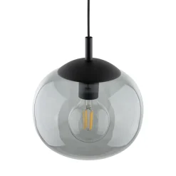 Lampa Wisząca VIBE Czarny Grafit Szklany Klosz 1xE27 25cm * TK Lighting Online