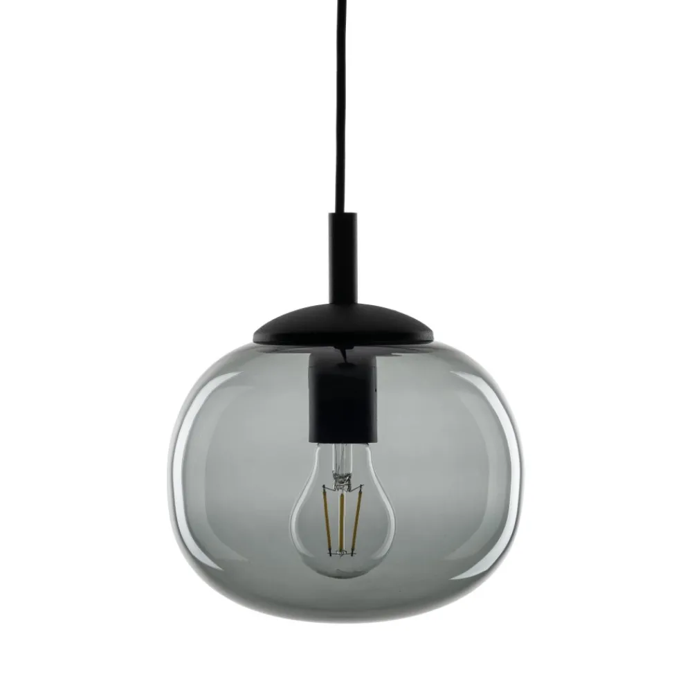 Lampa Wisząca VIBE Czarny Grafit Szklany Klosz 1xE27 20cm * TK Lighting Online