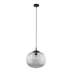 Lampa Wisząca VIBE Czarny Grafit Szklany Klosz1xE27 35cm * TK Lighting Discount