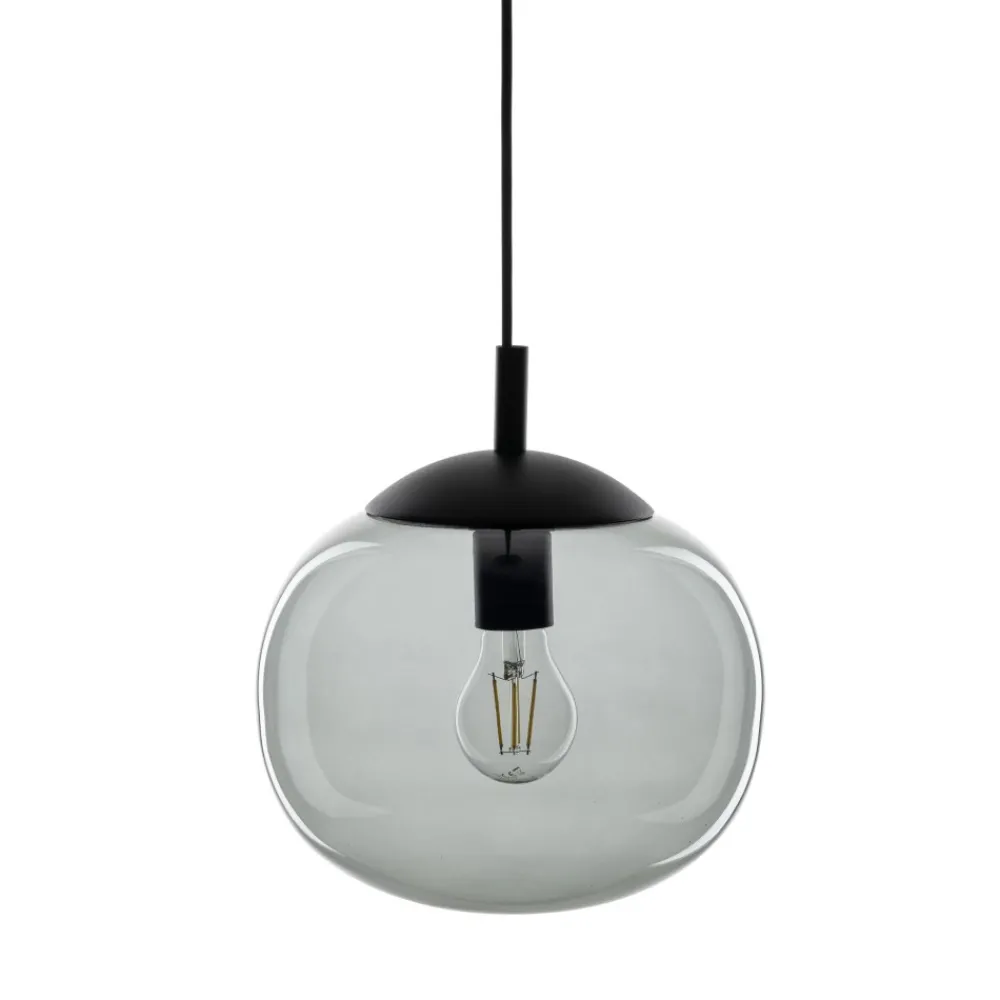 Lampa Wisząca VIBE Czarny Grafit Szklany Klosz1xE27 35cm * TK Lighting Discount