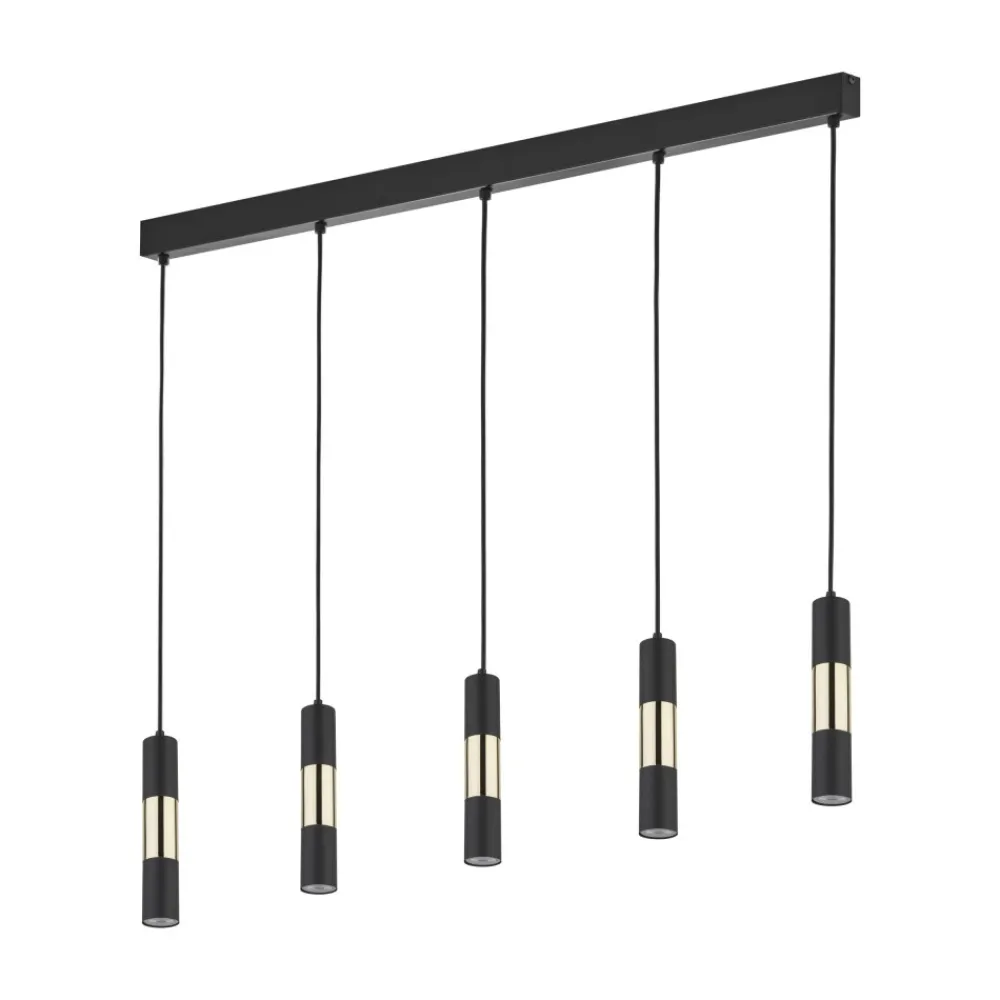 Lampa Wisząca VIVIENE Czarny Złoty 5xGU10 * TK Lighting Outlet