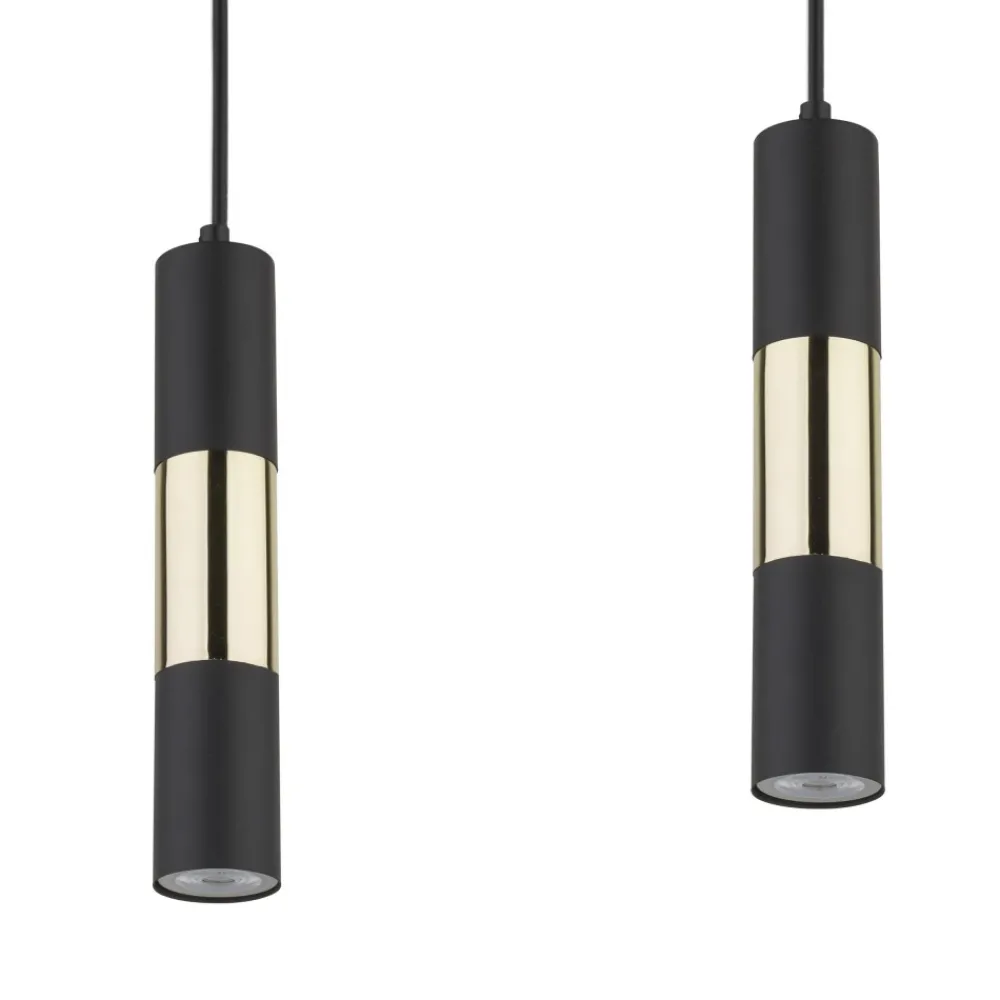 Lampa Wisząca VIVIENE Czarny Złoty 5xGU10 * TK Lighting Outlet