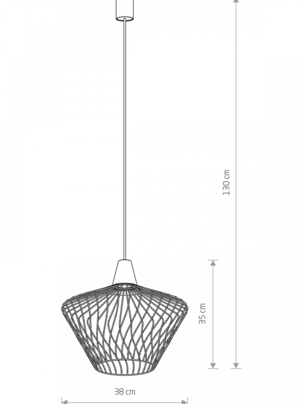 Lampa wisząca WAVE S czarna 1xE27 * Nowodvorski Best