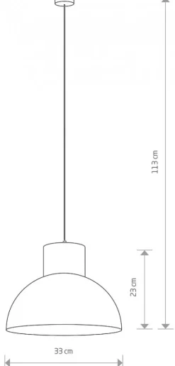 Lampa Wisząca WORKS Czarny Metalowy Klosz 1xE27 38cm * Nowodvorski New