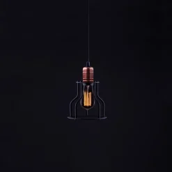 Lampa Wisząca WORKSHOP Czarny Metalowy Klosz 1xE27 15cm * Nowodvorski Hot