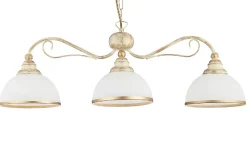 Lampa Wisząca XSARA Patyna Biały Szklane Klosze 3xE27 * Jupiter Hot