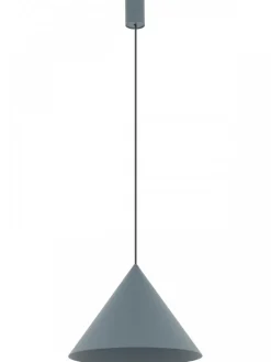 Lampa wisząca ZENITH M szary błękit 1xGU10 * Nowodvorski Best