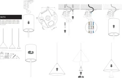 Lampa Wisząca ZENITH M Szary 1xGU10 ES111 35cm * Nowodvorski Clearance