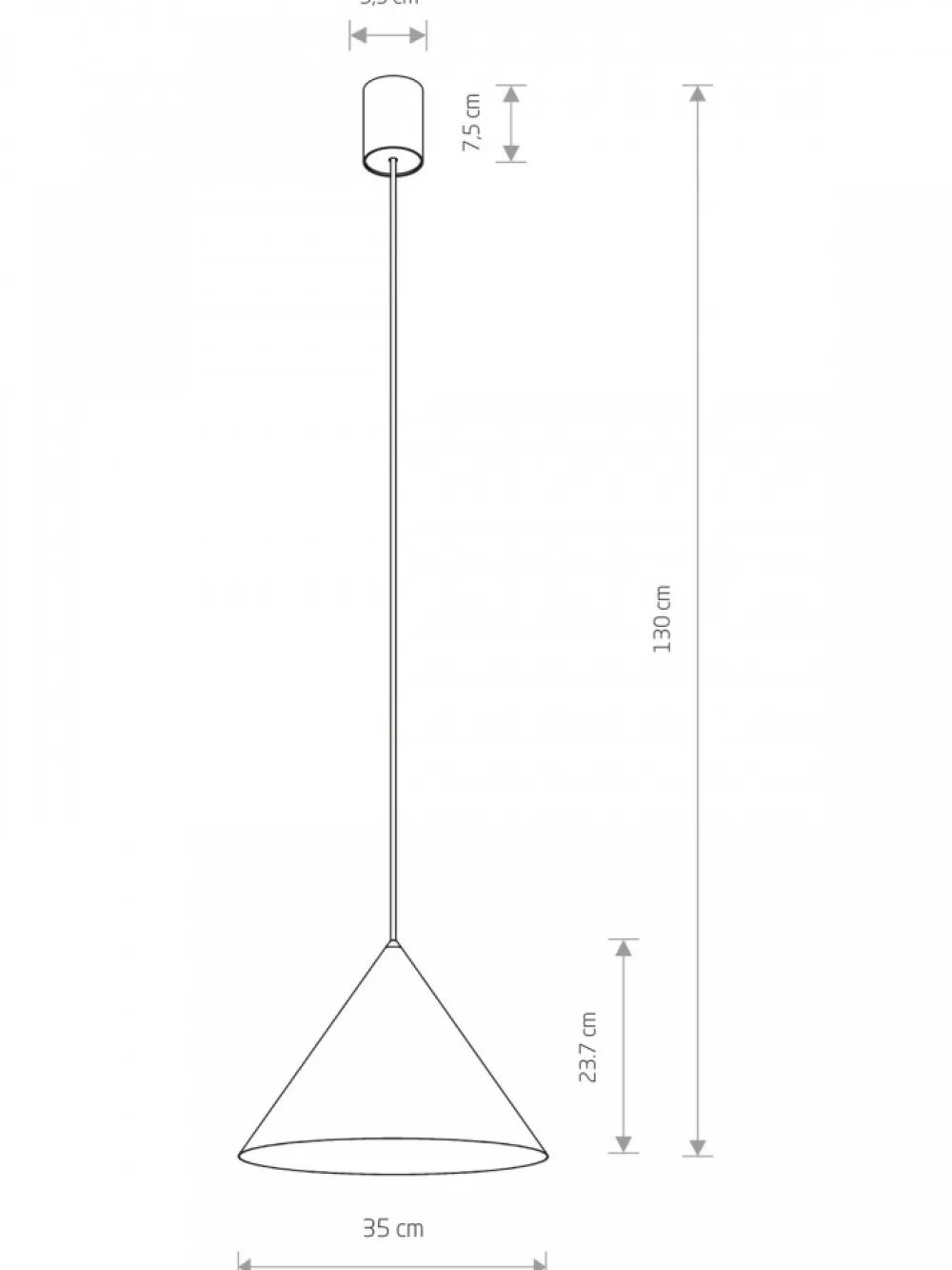 Lampa wisząca ZENITH M szałwiowa 1xGU10 * Nowodvorski Online