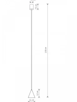 Lampa wisząca ZENITH XS ceglasta 1xGU10 * Nowodvorski Sale
