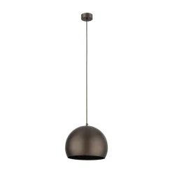 Lampa wisząca ZOE M brązowa 1xE27 * TK Lighting Sale