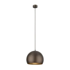 Lampa wisząca ZOE M brązowa 1xE27 * TK Lighting Sale