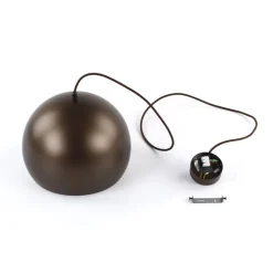 Lampa wisząca ZOE M brązowa 1xE27 * TK Lighting Sale