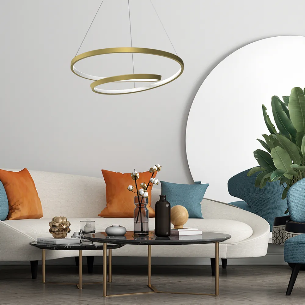 Lampa wisząca złota Lucero 48W LED * Eko-light Hot