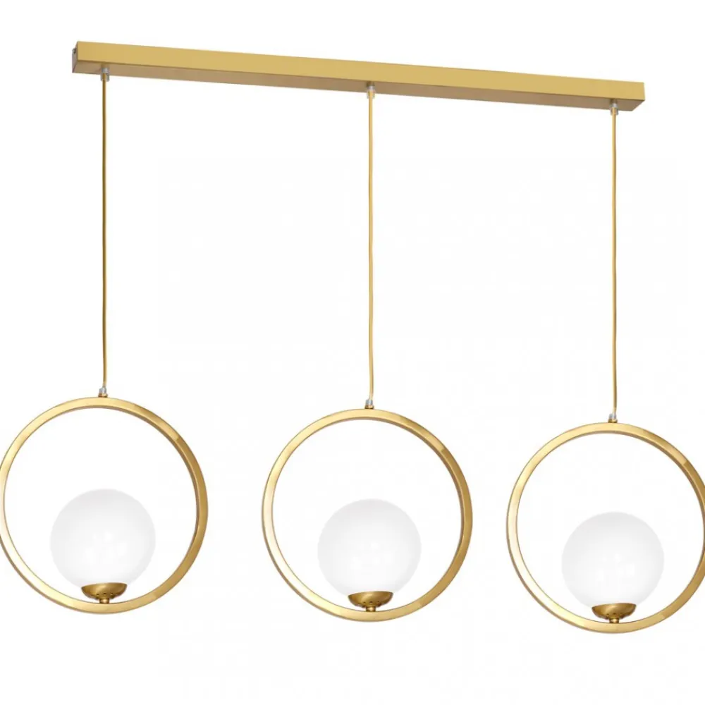 Lampa wisząca złota VIENNA 3xE14 * Eko-light Best