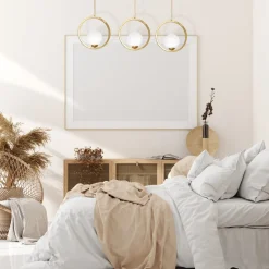 Lampa wisząca złota VIENNA 3xE14 * Eko-light Best