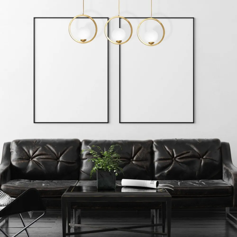 Lampa wisząca złota VIENNA 3xE14 * Eko-light Best