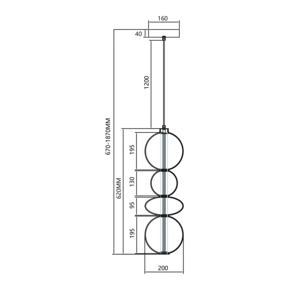 Lampa Wsząca DAPHNE Złoty Szklany Klosz 36W LED 20cm * Eko-light Sale
