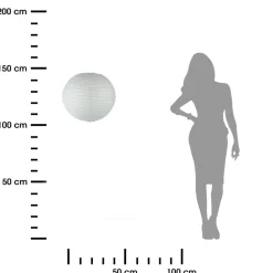 Lampion papierowy biały 35 cm