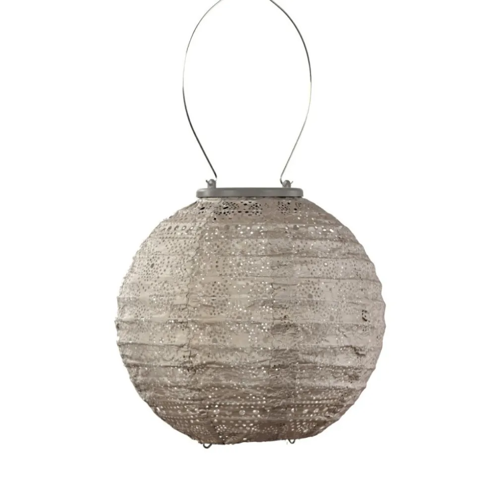 Lampion solarny Round 20 Light Taupe