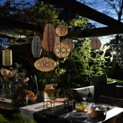Lampion solarny Round 30 Sage Green