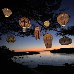 Lampion solarny Round 30 Sage Green