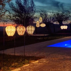 Lampion solarny Round 30 Sage Green