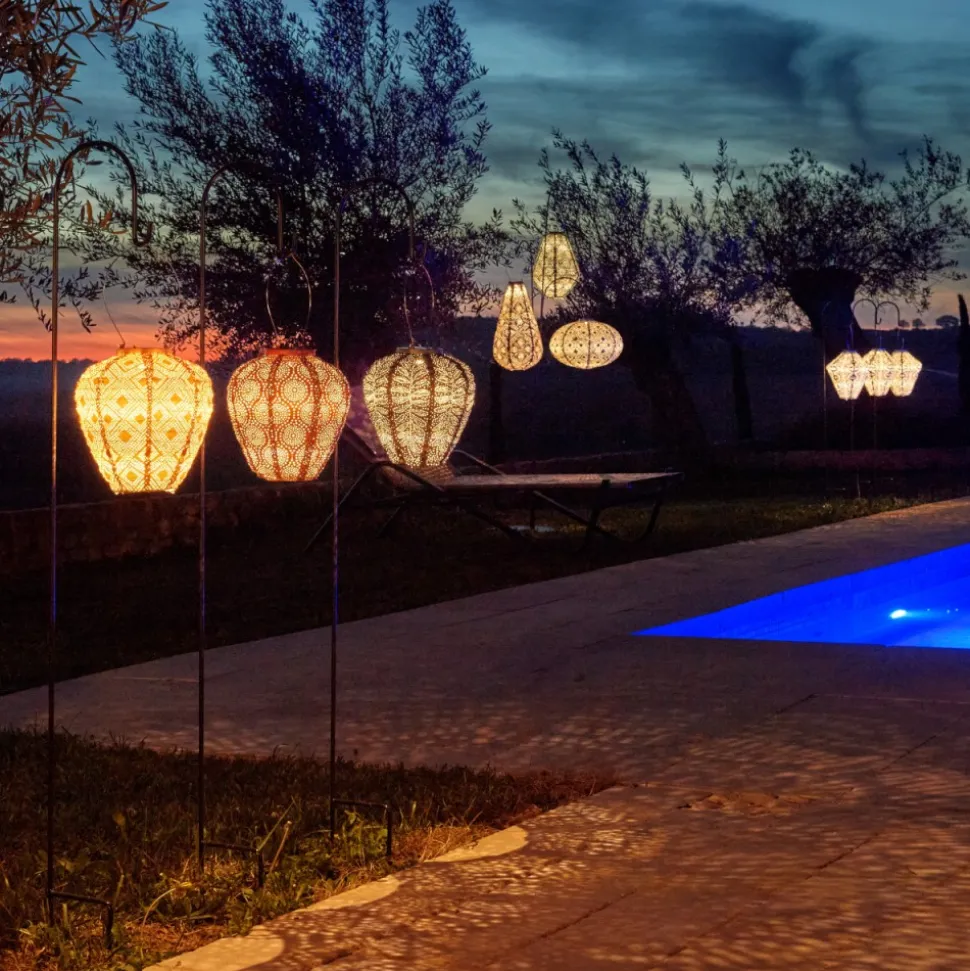 Lampion solarny Round 30 Sage Green