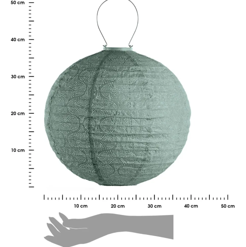Lampion solarny Round 40 Sage Green