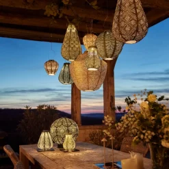 Lampion solarny Round 40 Sage Green