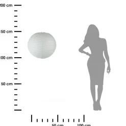 Lampion papierowy biały 45 cm * Atmosphera Clearance
