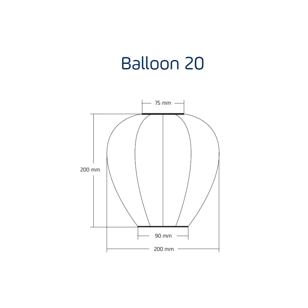 Lampion solarny Balloon 20 Dark Grey * Lumiz Clearance