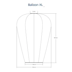 Lampion solarny Balloon XL Sage Green * Lumiz Discount
