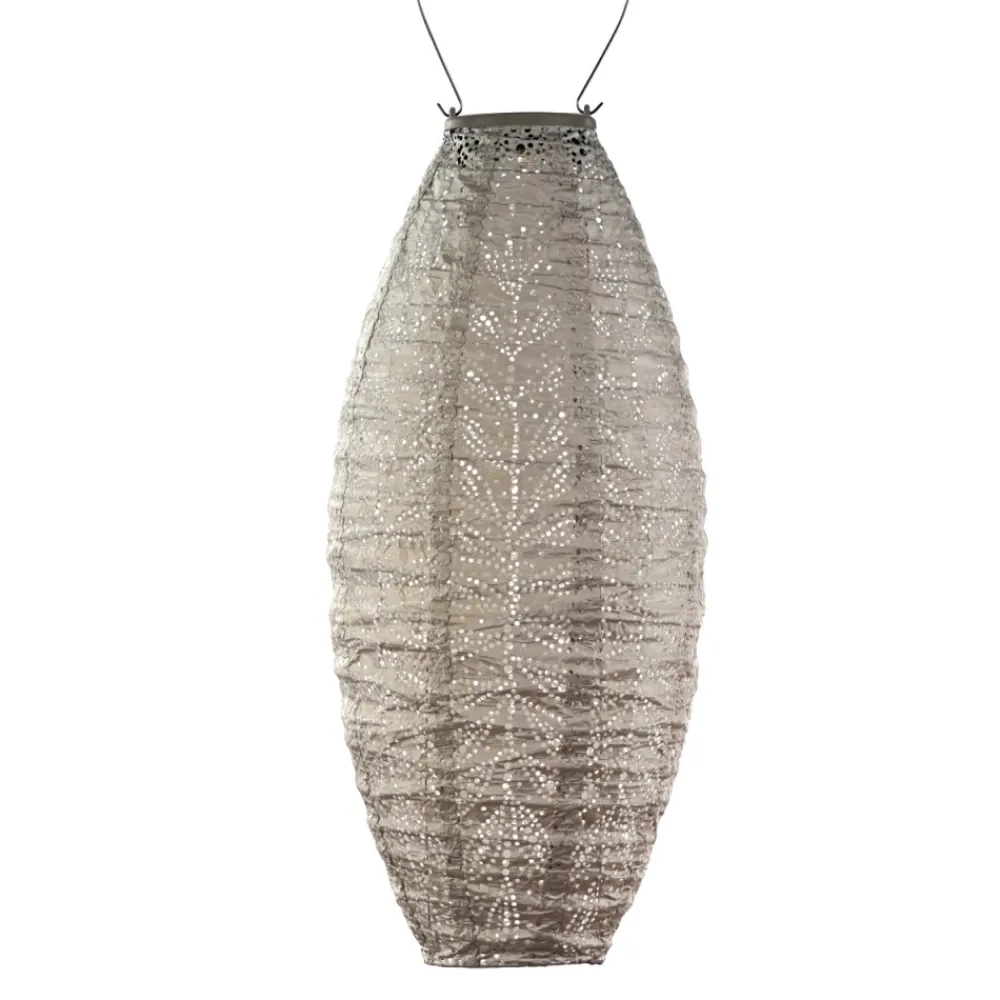 Lampion solarny Long Oval 20 Light Taupe * Lumiz Outlet