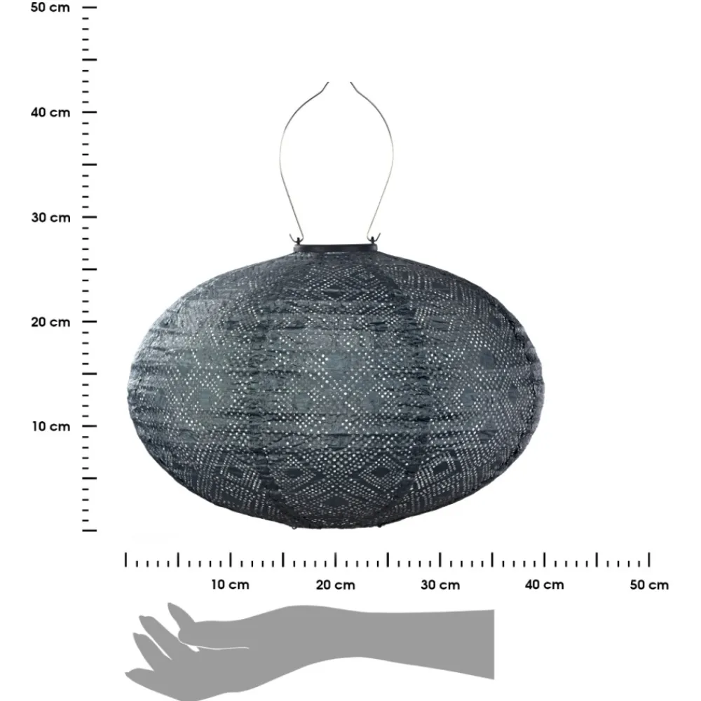 Lampion solarny Oval 40 Grey Blue * Lumiz Sale