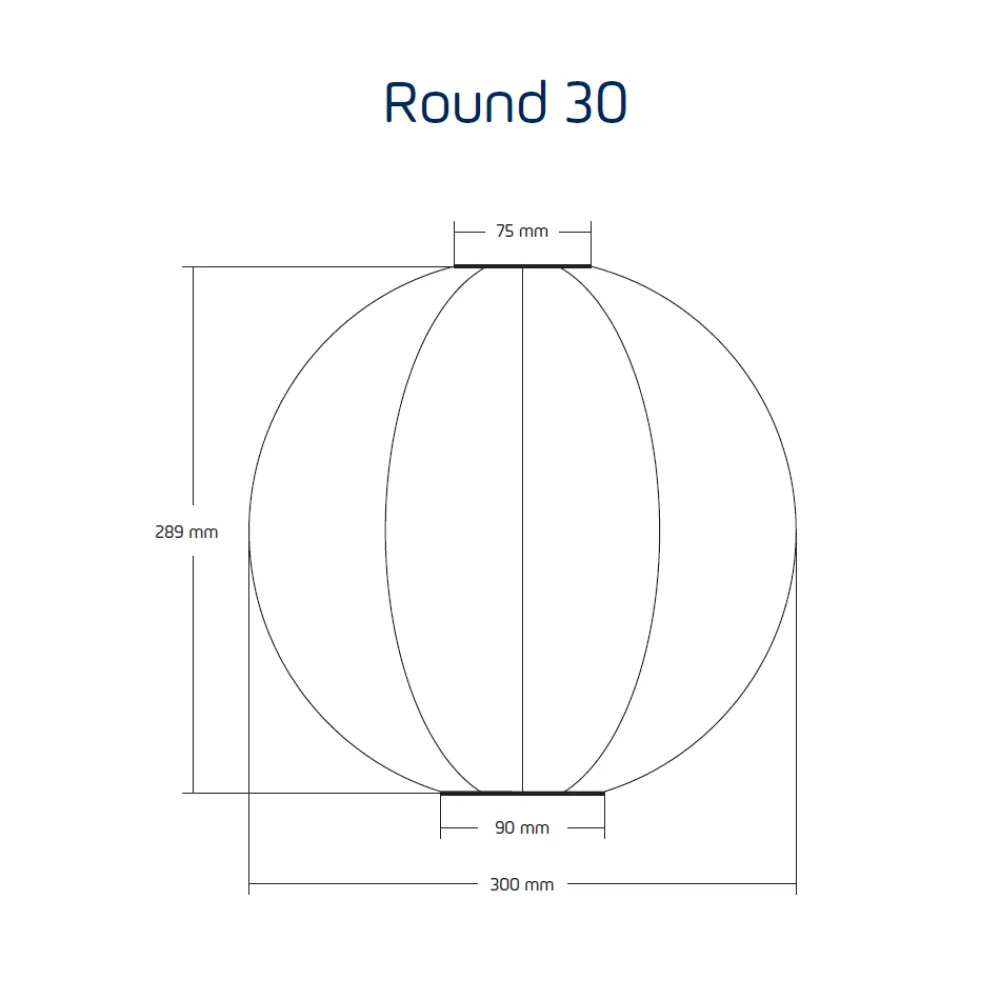 Lampion solarny Round 30 Dark Grey * Lumiz Online