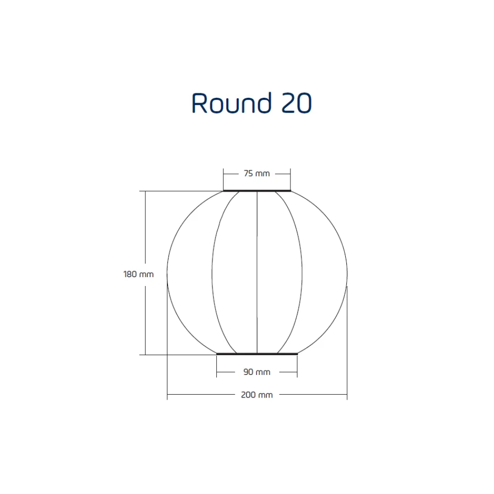 Lampion solarny Round 20 Grey Blue * Lumiz Sale