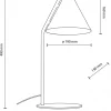 Lampka Biurkowa CONO Czarny Metalowy Klosz 1xE27 49cm