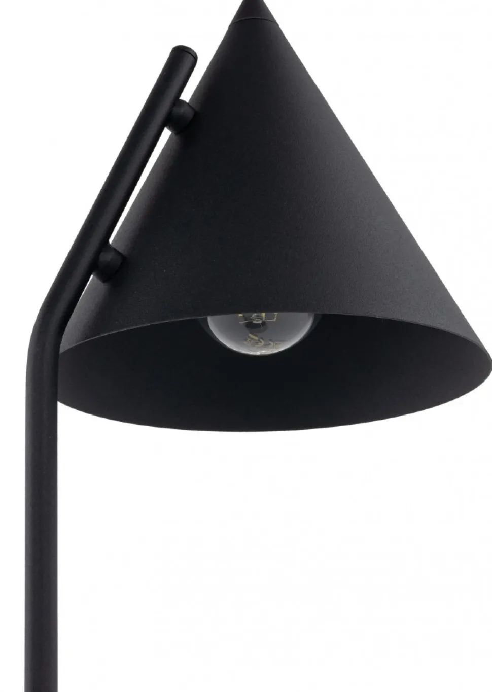 Lampka Biurkowa CONO Czarny Metalowy Klosz 1xE27 49cm