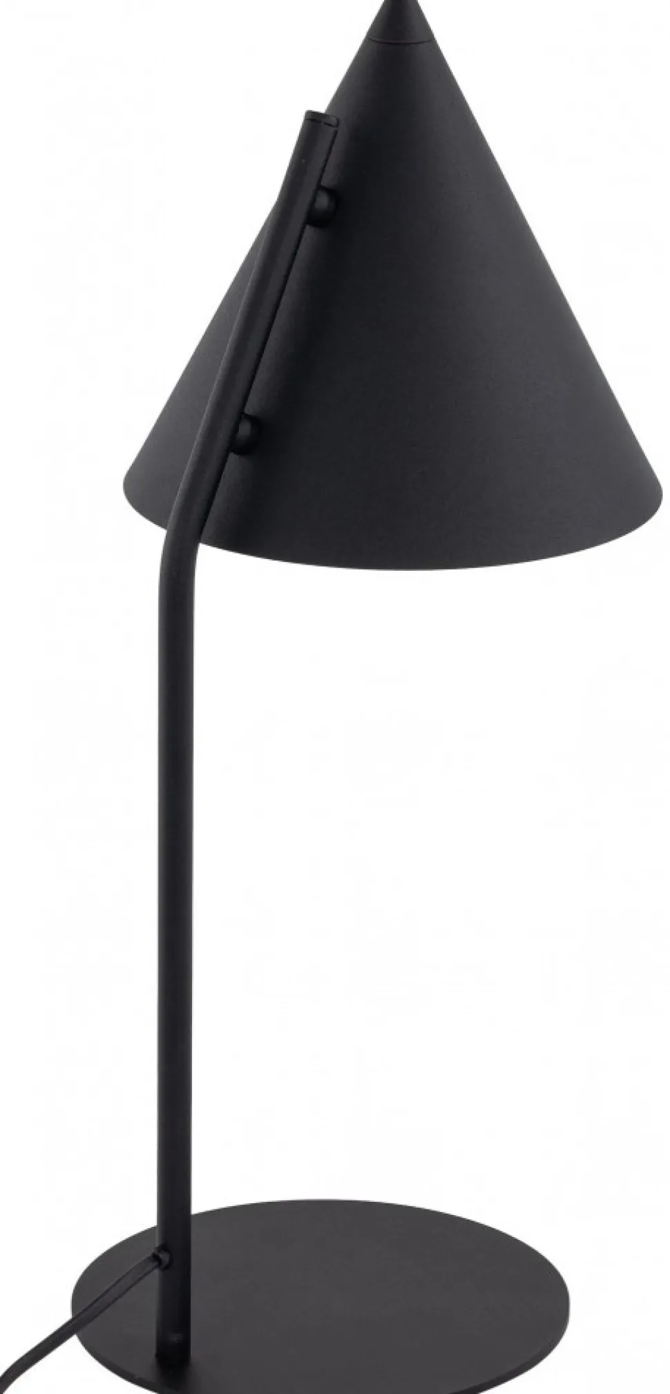 Lampka Biurkowa CONO Czarny Metalowy Klosz 1xE27 49cm