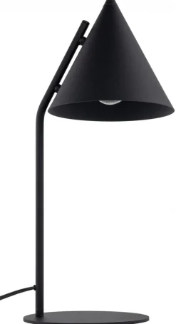 Lampka Biurkowa CONO Czarny Metalowy Klosz 1xE27 49cm