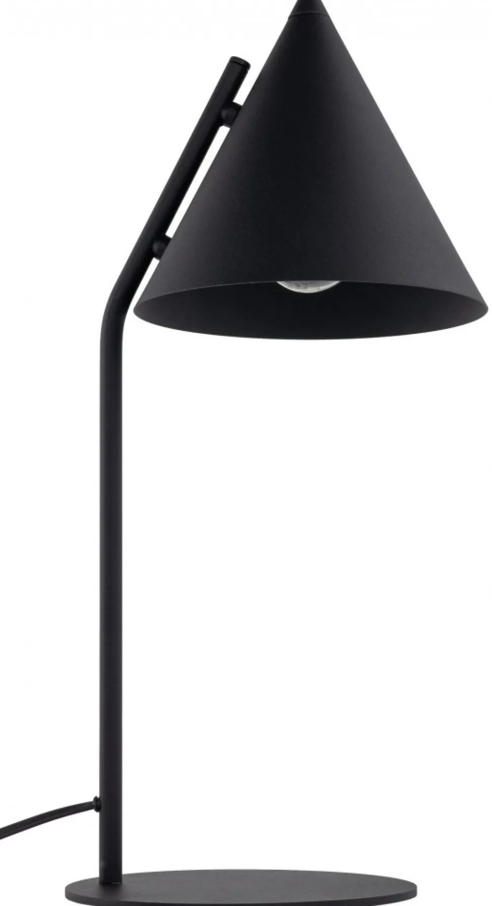 Lampka Biurkowa CONO Czarny Metalowy Klosz 1xE27 49cm